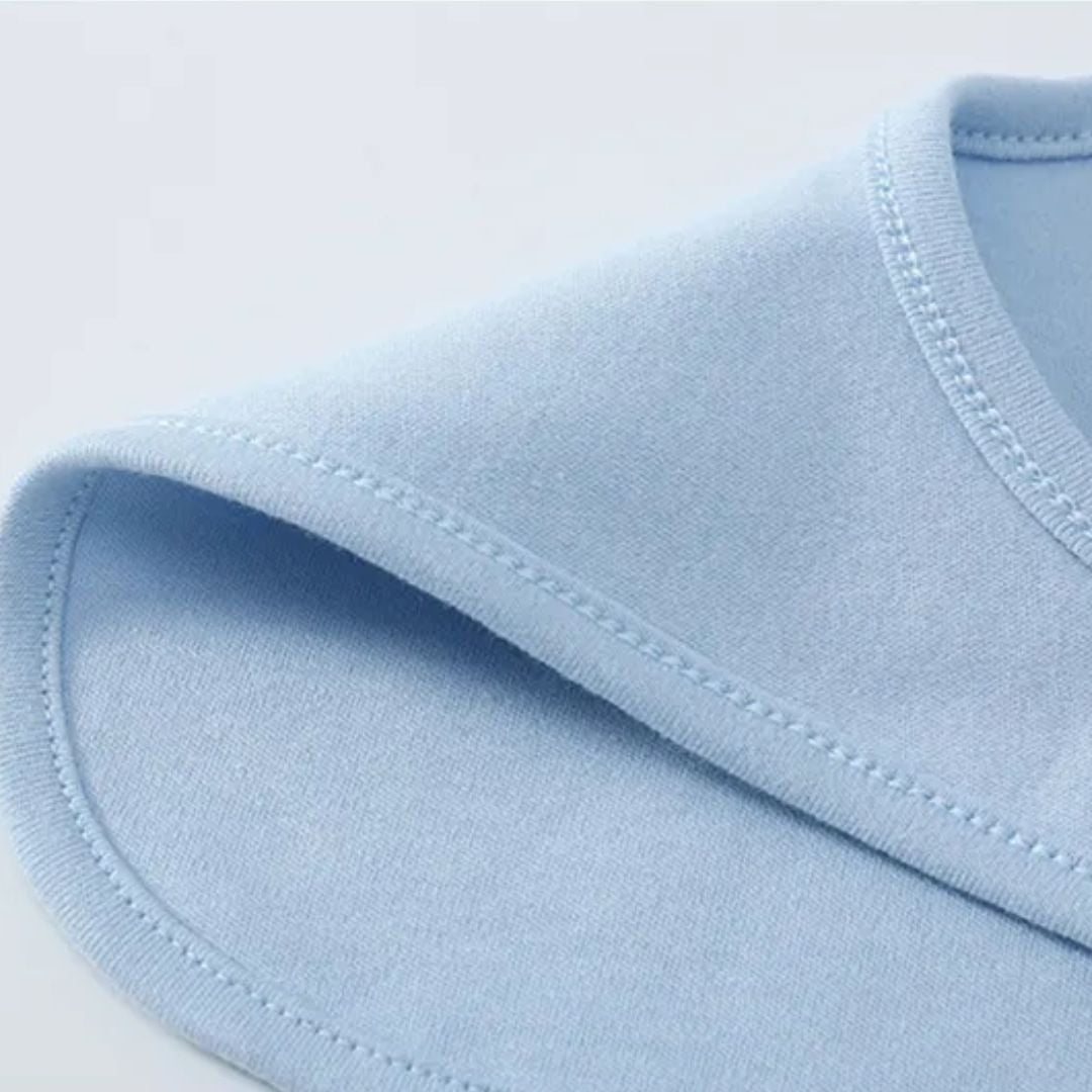 Saugfähige Baby-Lätzchen aus weicher Baumwolle – Hautfreundlich mit Druckknopf