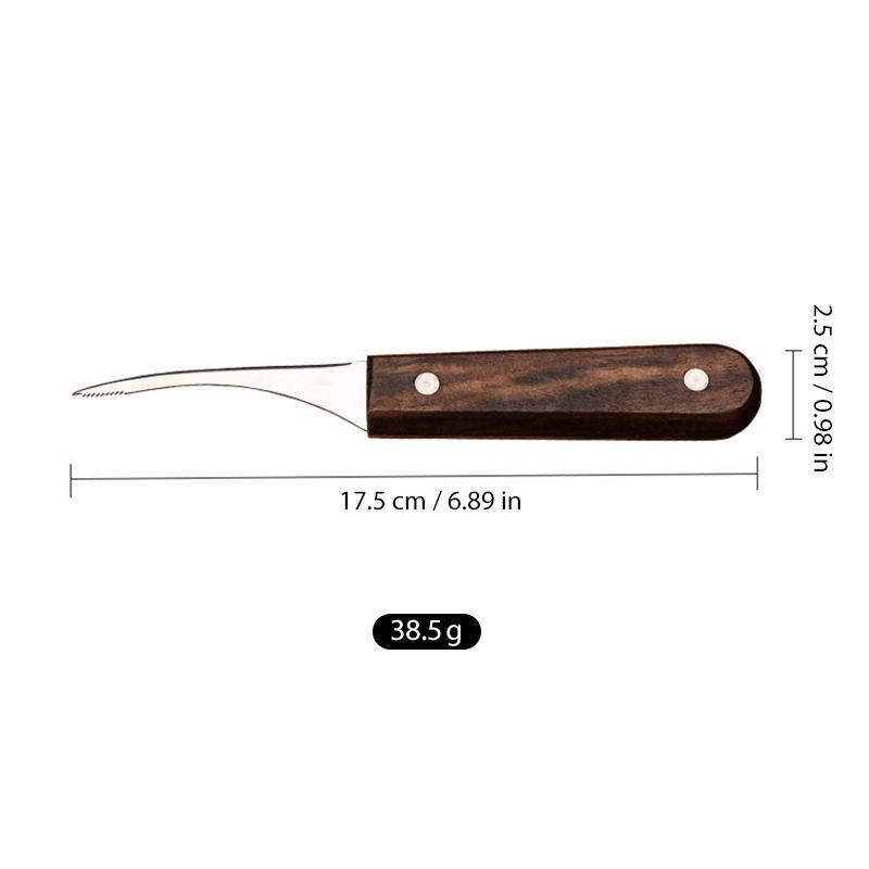 Praktisches Garnelengerät aus Edelstahl mit Holzgriff