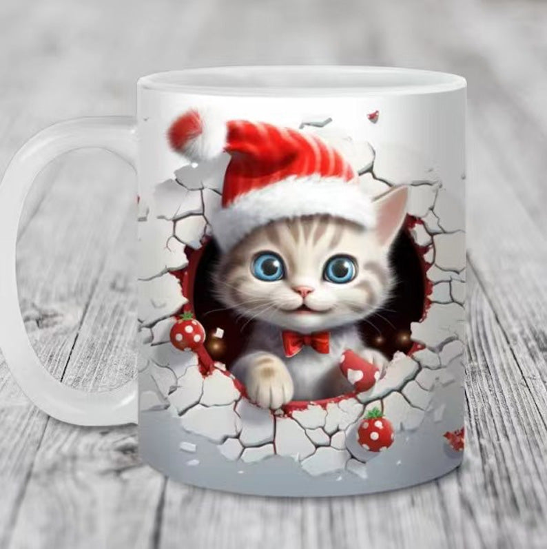 Tiermuster Weihnachtsbecher
