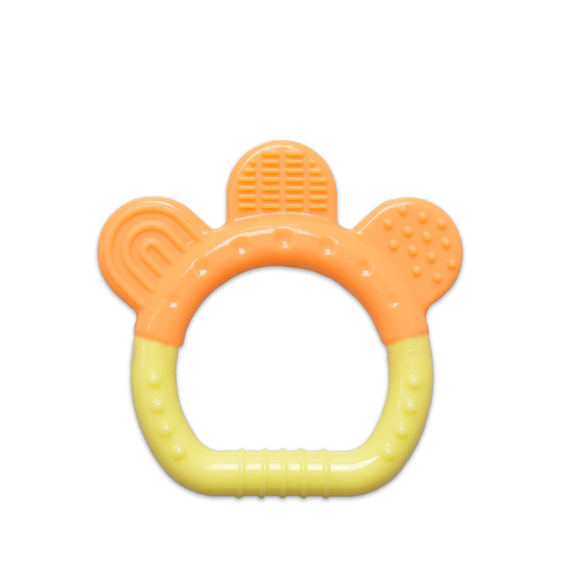 Buntes Silikon Beißring-Set für Babys – Frucht- und Tiermotive