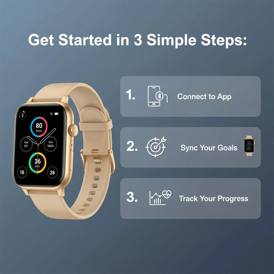 Elegante Smartwatch für Damen - Gesundheit und Konnektivität im Blick