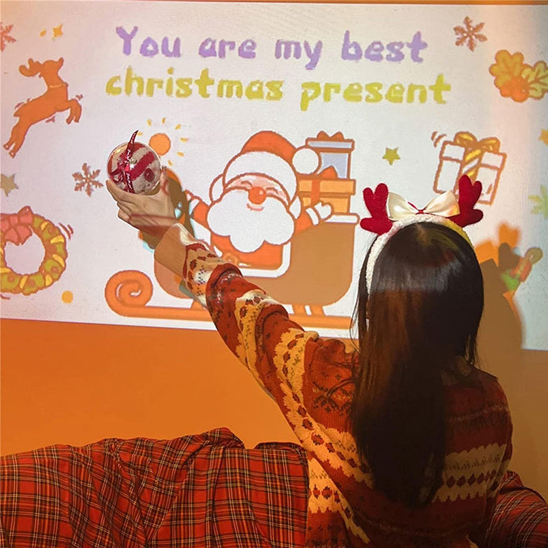 Projektorlicht für Weihnachtsatmosphäre
