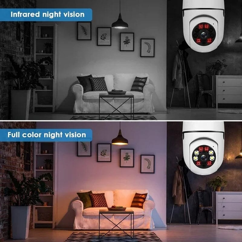 Intelligente Sicherheitskamera mit WLAN-Glühbirne