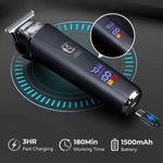 Precision Hair Trimmer with Digital Display and Ergonomic Design