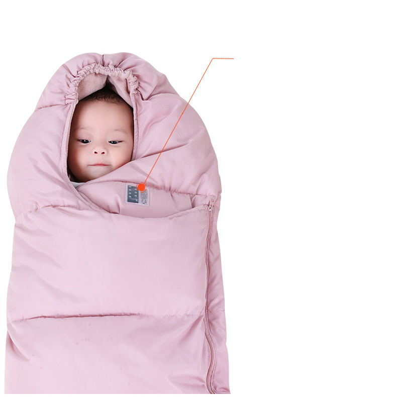 Schlafsack für Babys im Kinderwagen – Warmer Fußsack mit Kapuze