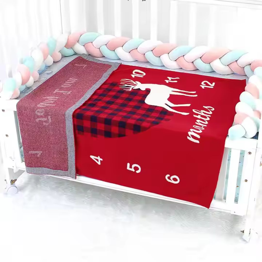 Monatsmarker Decke für Babyfotos – Meilensteine für Neugeborene