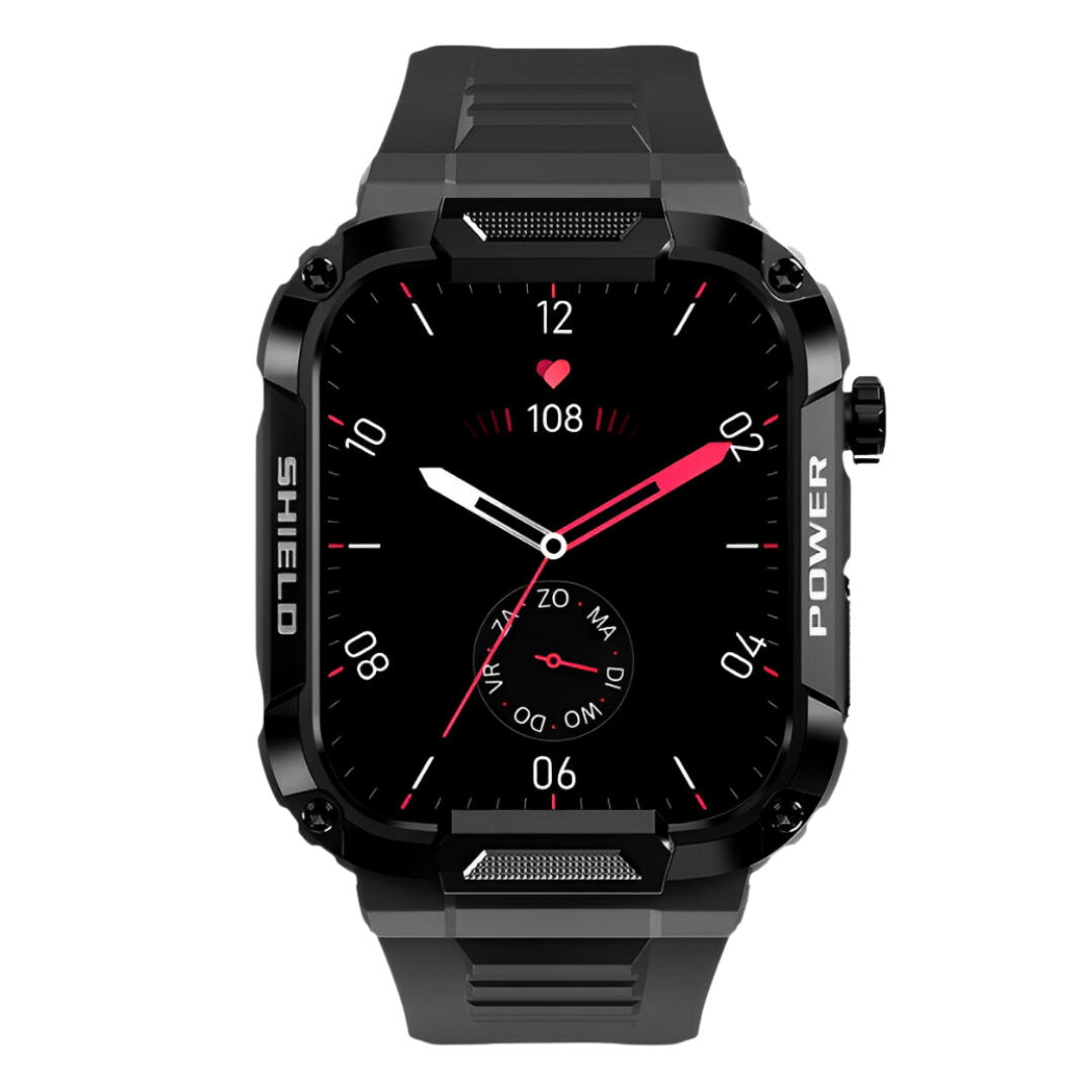 Robuste Smartwatch mit Gesundheitsmonitor – Stoßfest und Wasserdicht