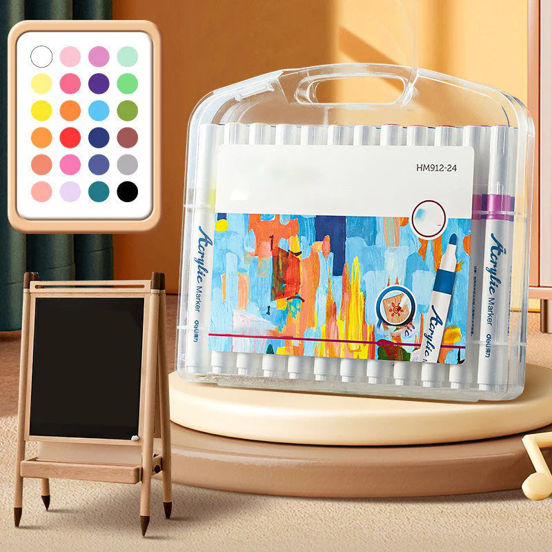 Kreative Acrylmarker in vielfältigen Farben