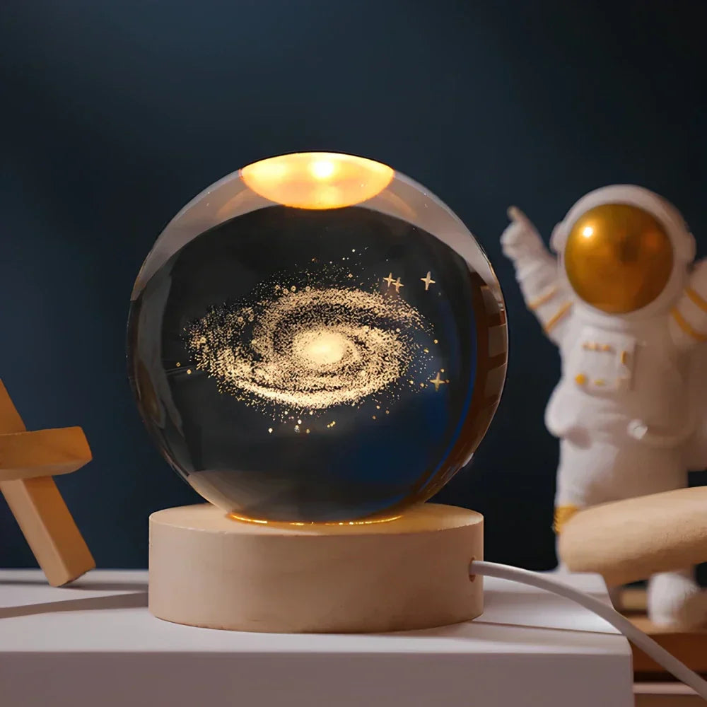 3D-Gravierte Kristallkugel - AstralGlanz