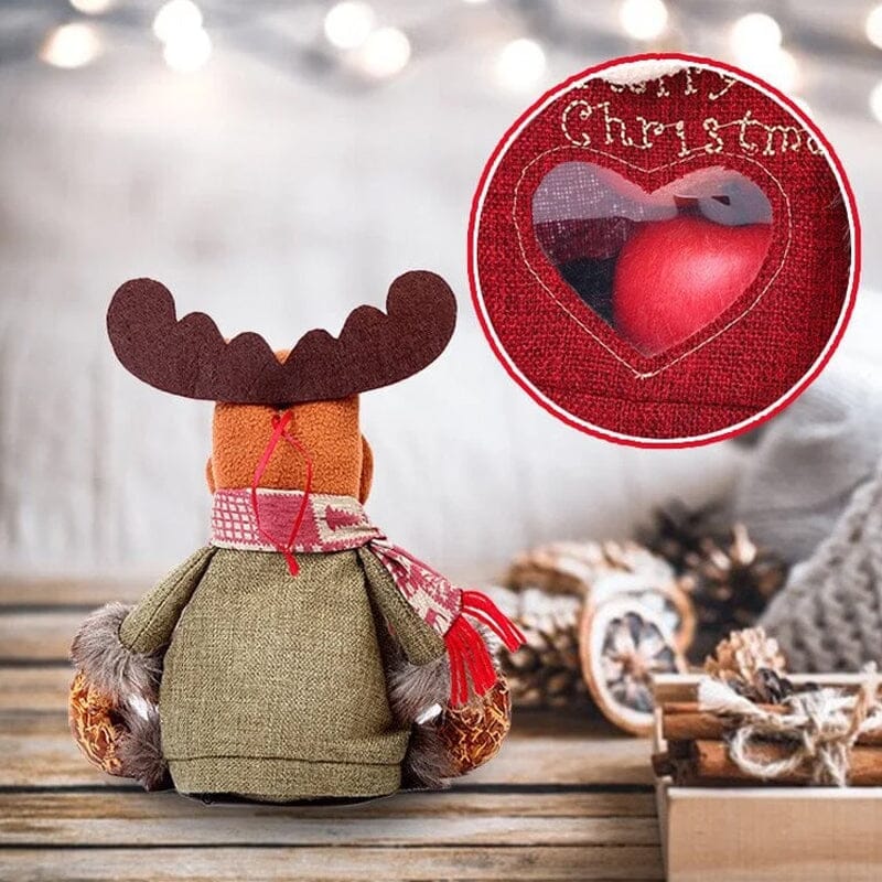 Weihnachtsgeschenkbeutel mit Reißverschlussdesign