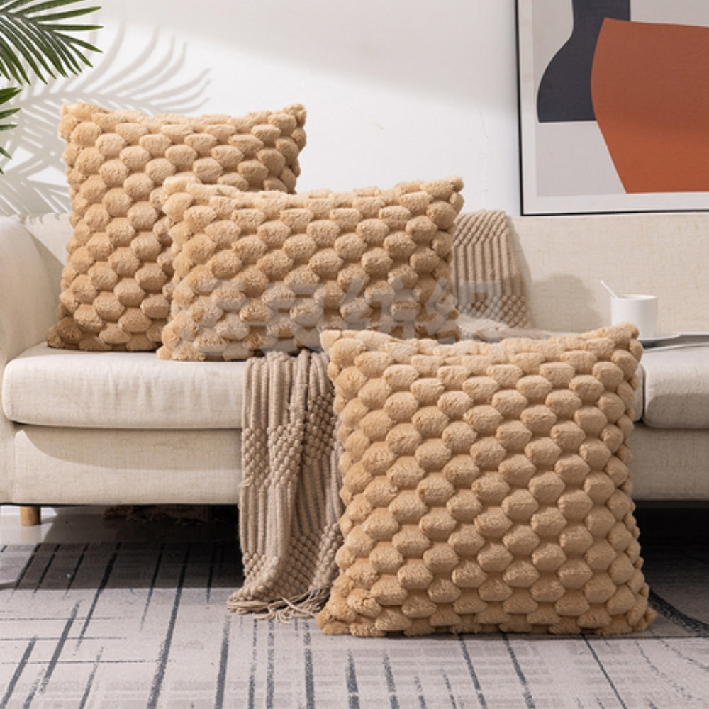 Samtweiche Kissenhülle – Ultraweicher Plüschbezug für Sofa oder Bett