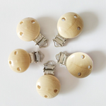 DIY Babyaccessoires Holzclip mit Metallverschluss für Babyausstattung