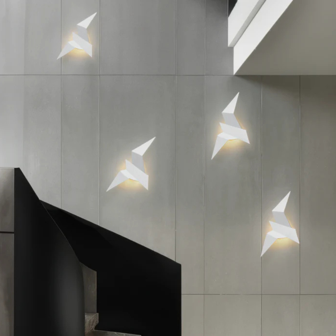 Origami Wandleuchte – Einzigartige Beleuchtung im japanischen Stil für Wohn- und Schlafzimmer