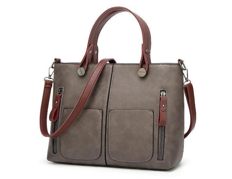 Vintage Handtasche mit doppelter Fronttasche