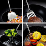Elegantes Küchenutensilien-Set aus Edelstahl | 6-teilig
