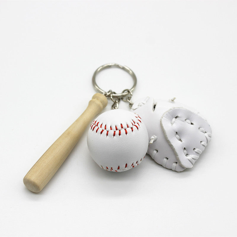 Kreativer Schlüsselanhänger im Baseball-Design