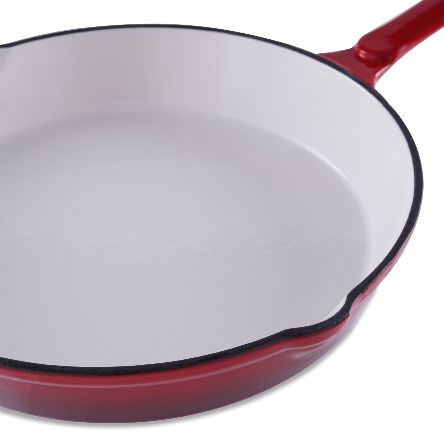 Robuste Gusseisen Bratpfanne, 40x25x5.5cm, Rotverlauf