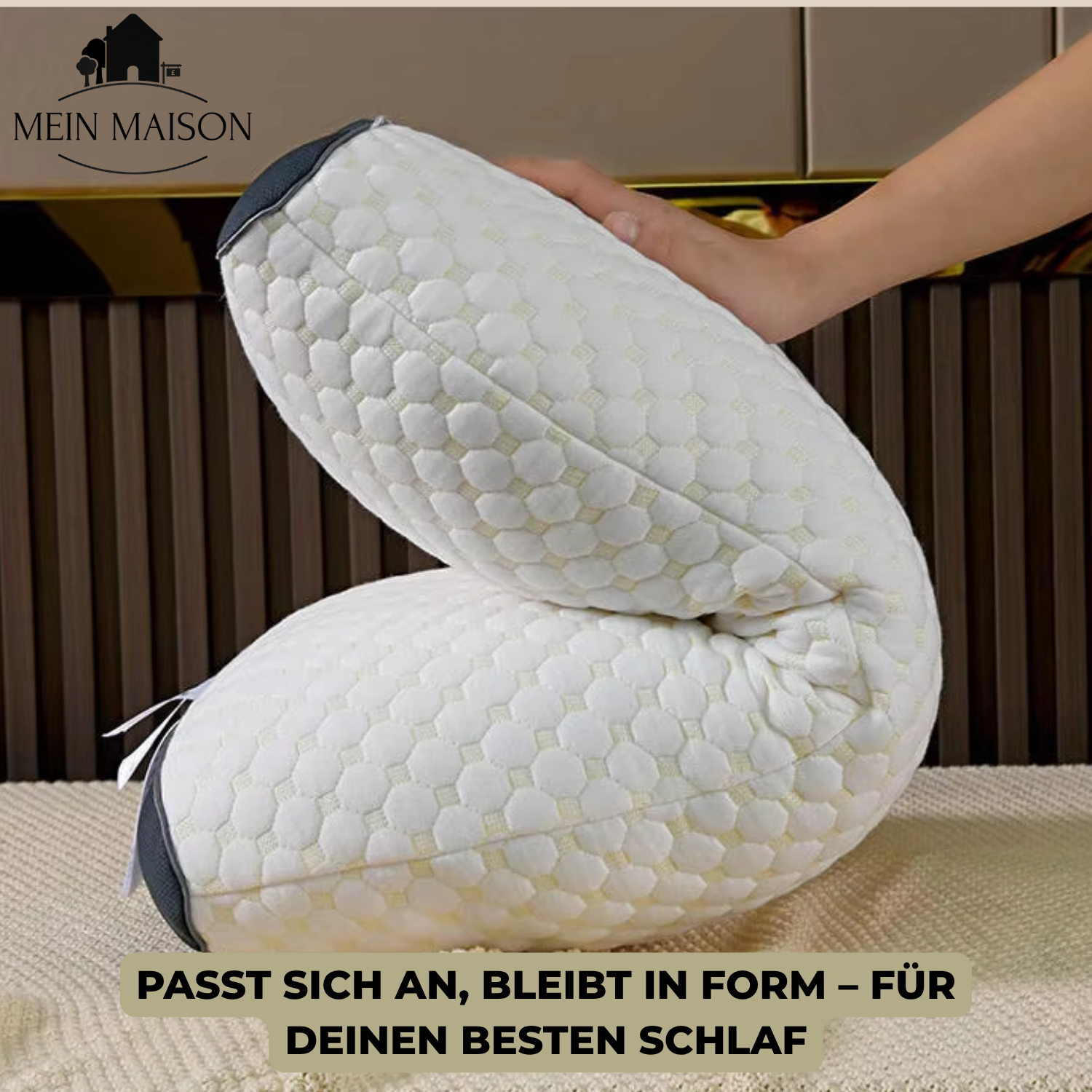 Ergonomisches Nackenkissen RelaxForm | Atmungsaktiv & Anpassungsfähig