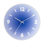 Stilvolle Wanduhr aus Glas – 30 cm Durchmesser