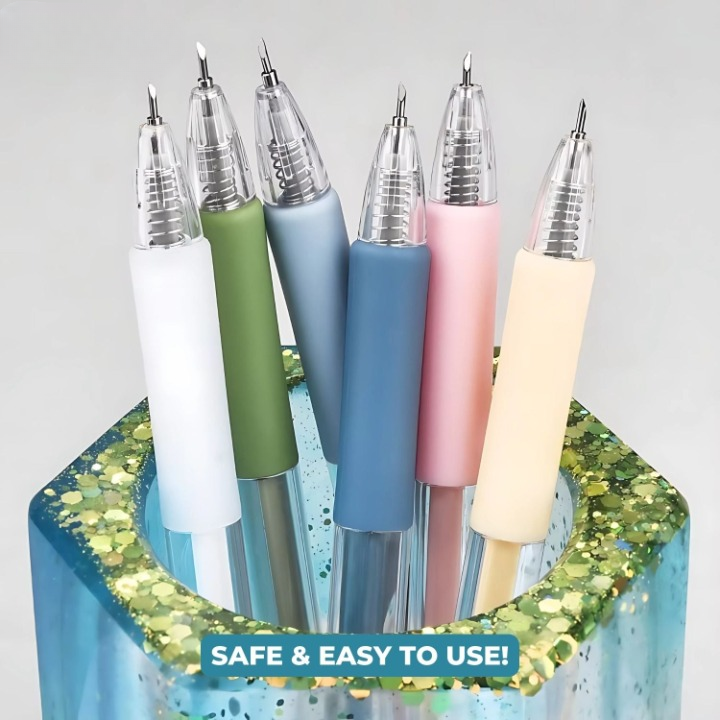 Präzisionsschneider mit drehbarer Klinge – 6er Set