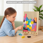 Buntes Tetris Holzspielzeug – Kreatives Bauvergnügen ab 5 Jahren