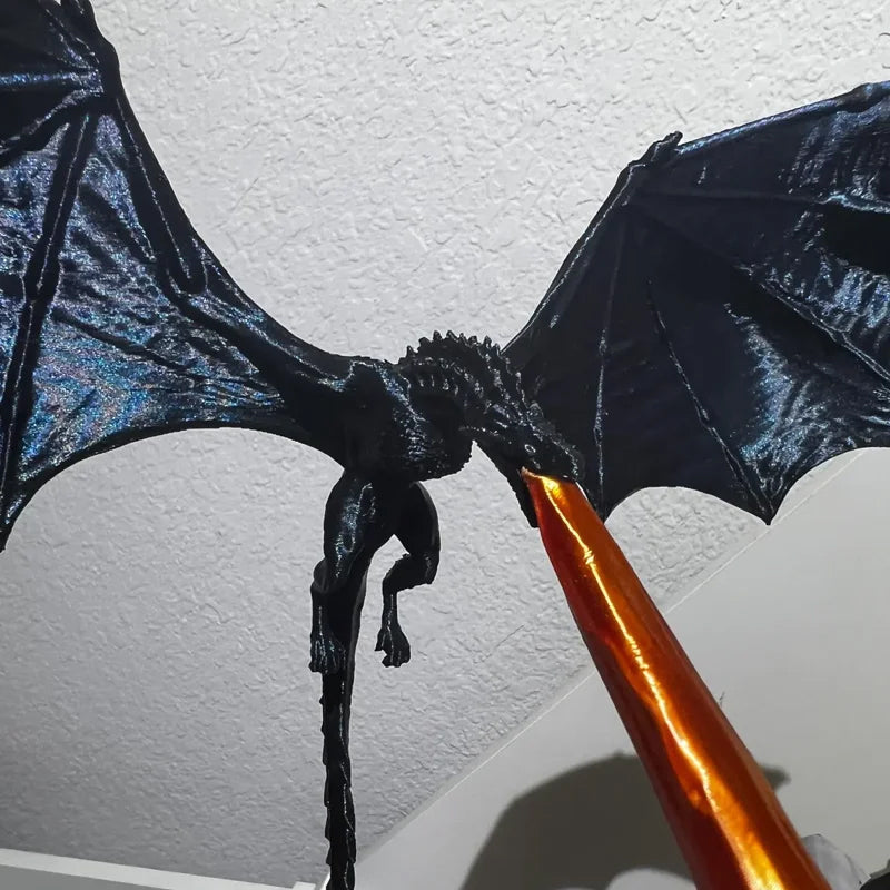 Bücherregal mit Drachenflamme – Dekorative Buchstütze