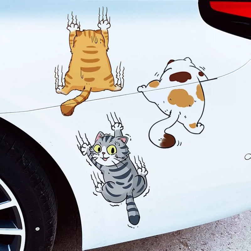 Niedliche Katzen Comic Aufkleber für Autos