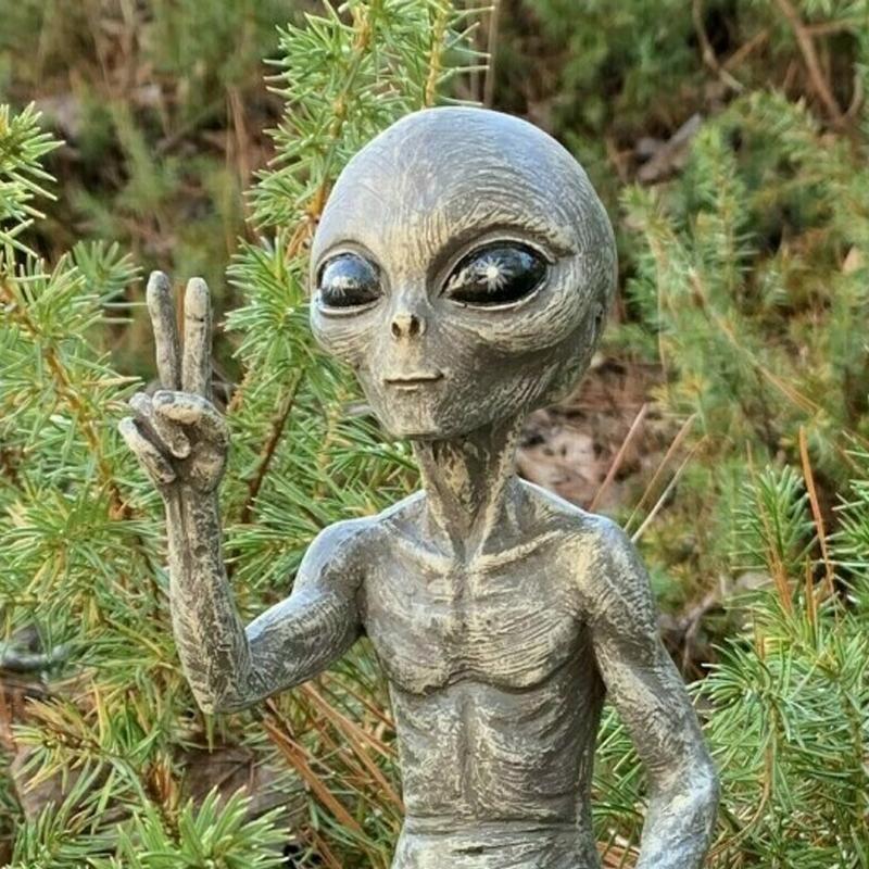Lustige Alien Gartenfigur – Galaxia