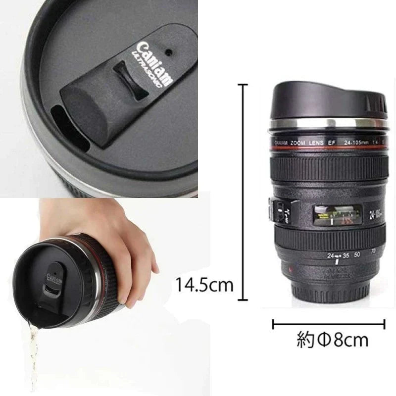 Kreative Kaffeetasse mit Kameralinsen-Design 300 ML