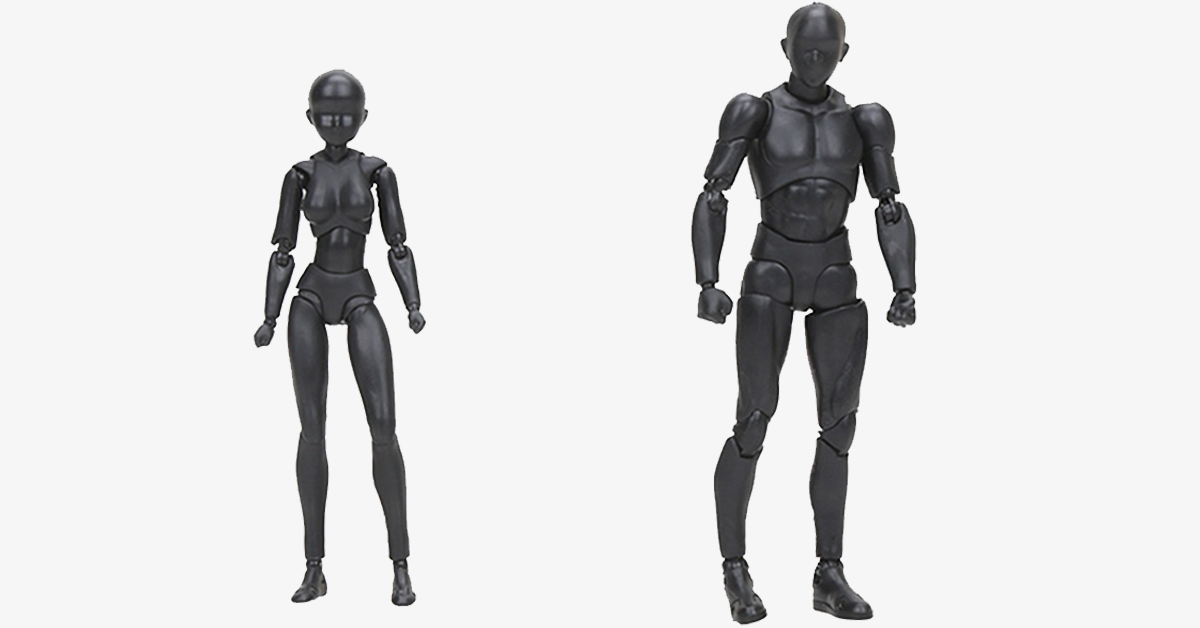 Kreative Modellfiguren für Künstler