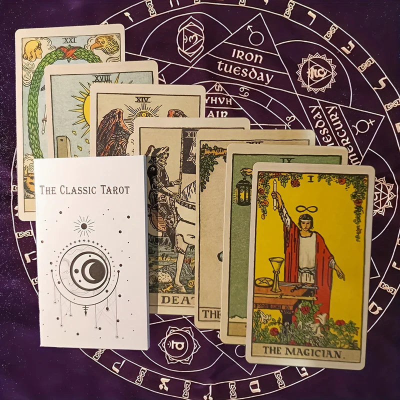 Tarotkarten-Set mit 78 traditionellen Karten