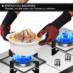 Hitzebeständige Grillhandschuhe – Professionelle Grillhandschuhe, 1 Paar