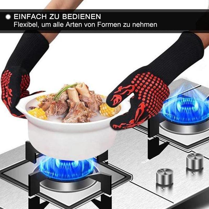 Hitzebeständige Grillhandschuhe – Professionelle Grillhandschuhe, 1 Paar