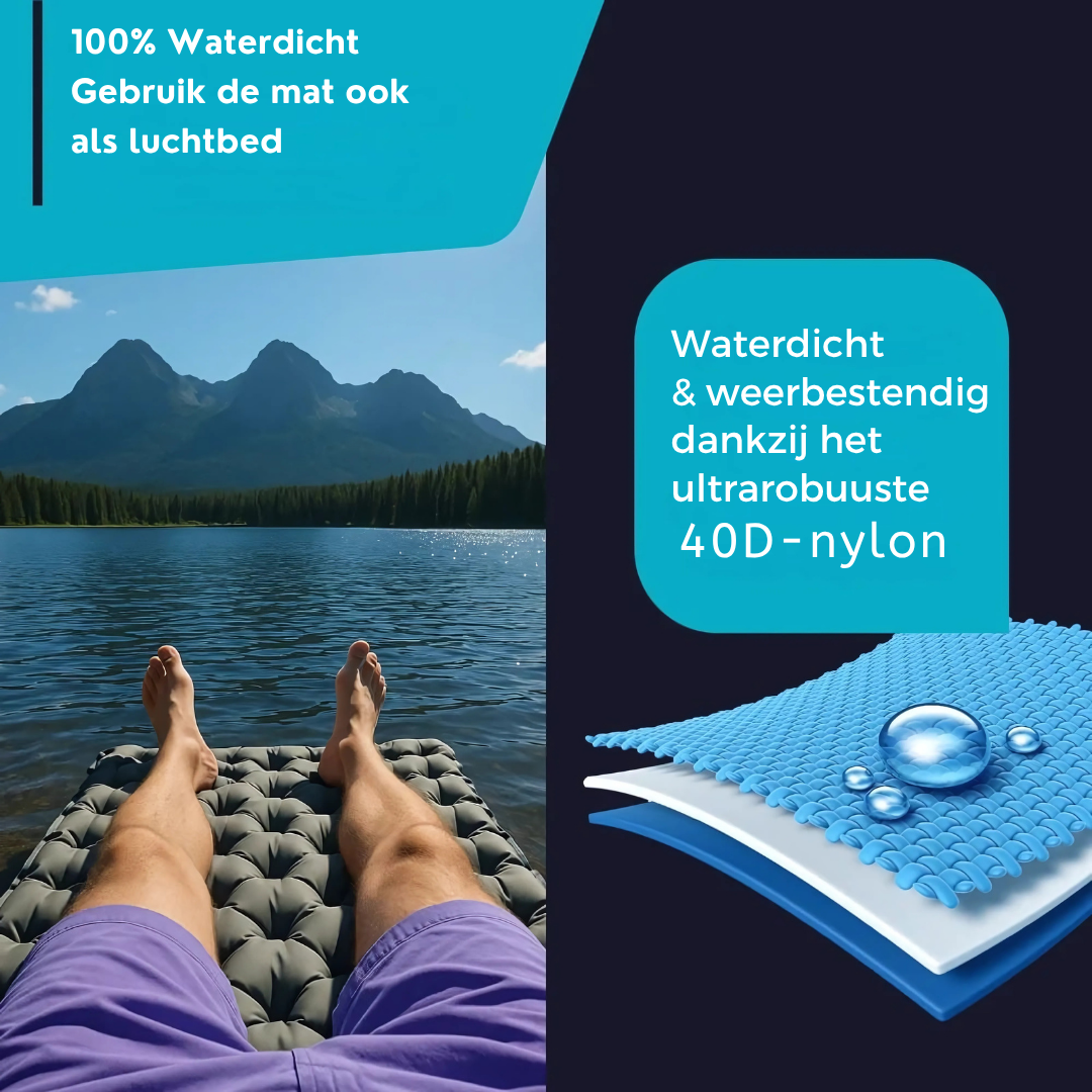 Selbstaufblasende Schlafmatte AirLite – Leicht, Kompakt & 10 cm Dicke