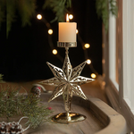 Weihnachtliche Kerzenhalter - Stern- und Weihnachtsbaum-Design für festliche Deko