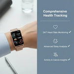 Elegante Smartwatch mit Fitness-Tracking und Benachrichtigungen