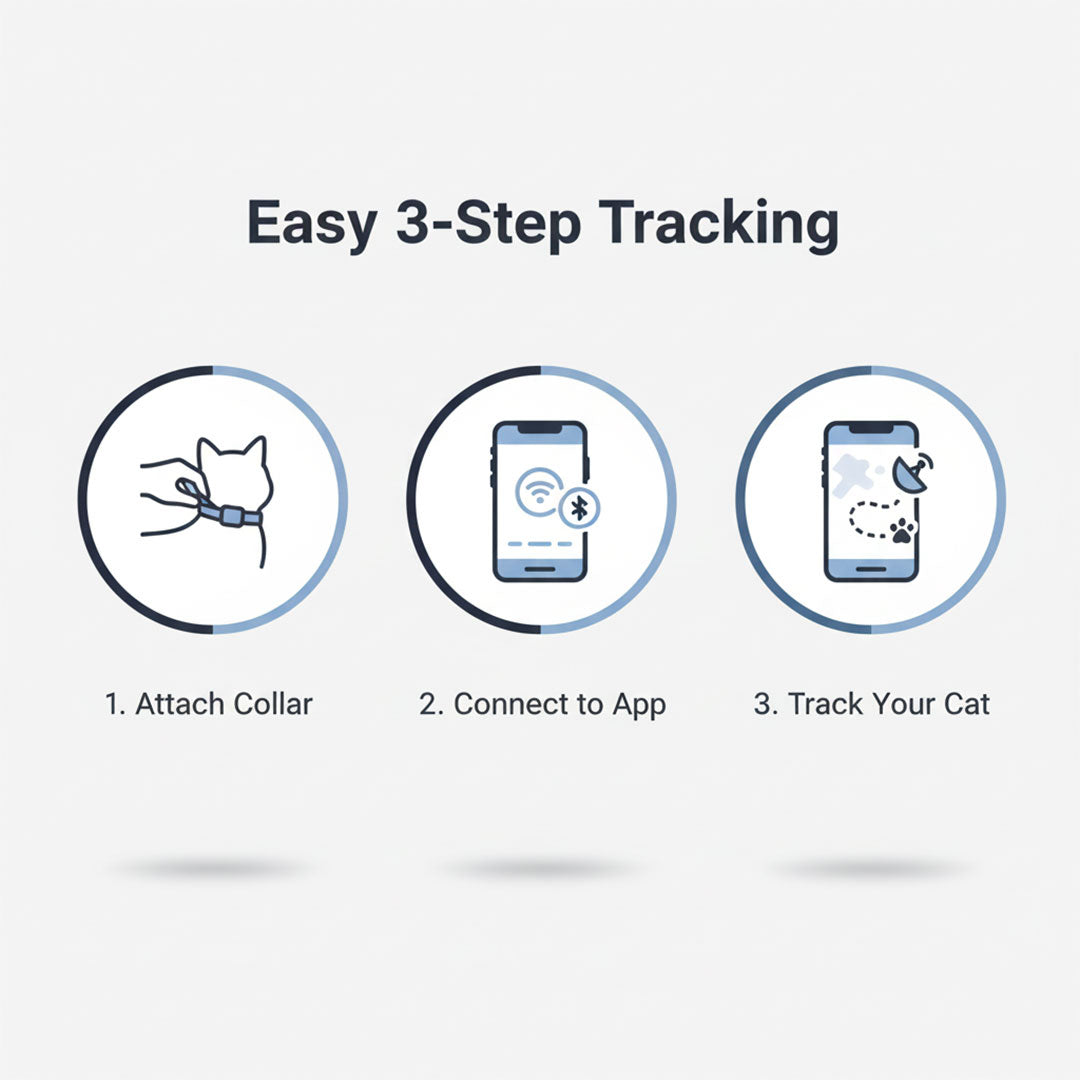 Intelligentes Katzenhalsband mit GPS-Tracking – Immer im Blick