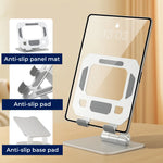 Verstellbarer Tablet-Ständer – Ergonomischer Komfort – Faltbares, rutschfestes Design – Ideal für Arbeit, Studium, Reisen und Videoanrufe