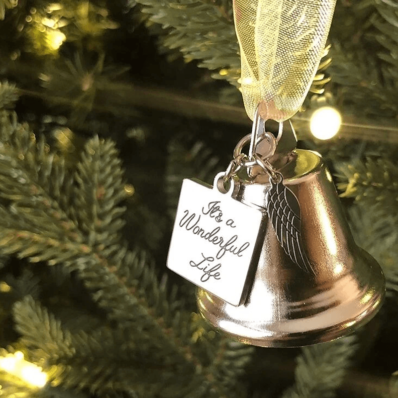 Schmuckanhänger für Weihnachtsbaum – Engel Flügel Glocken Dekoration