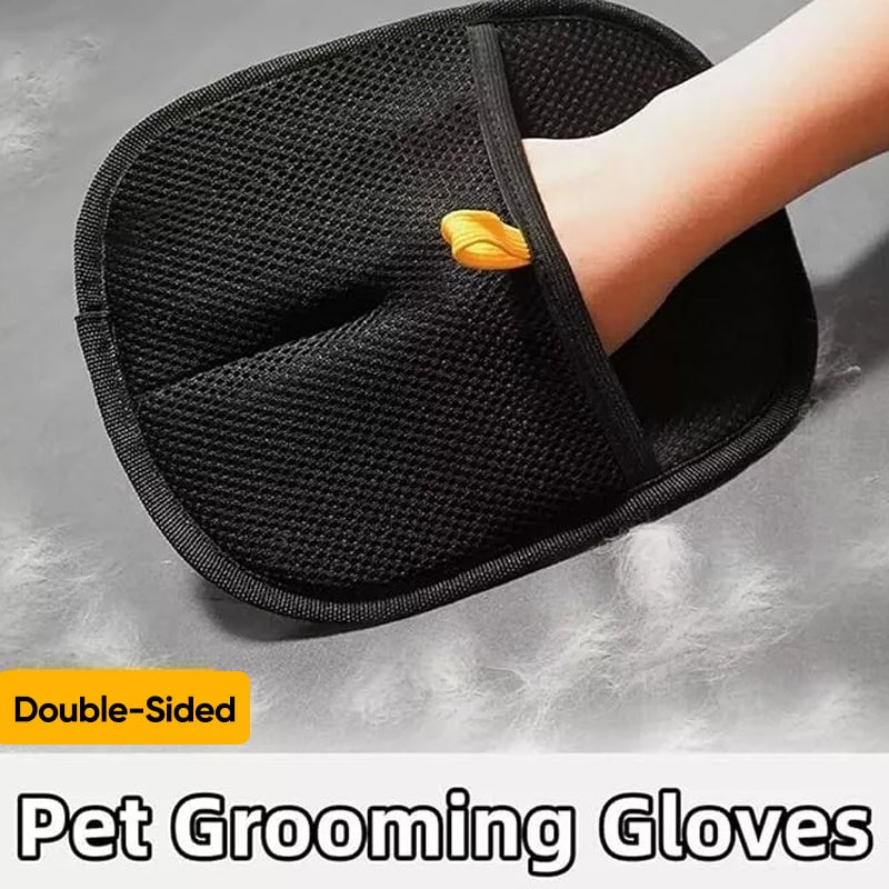 Doppelseitige Tierpflege-Handschuhe zur Fellpflege