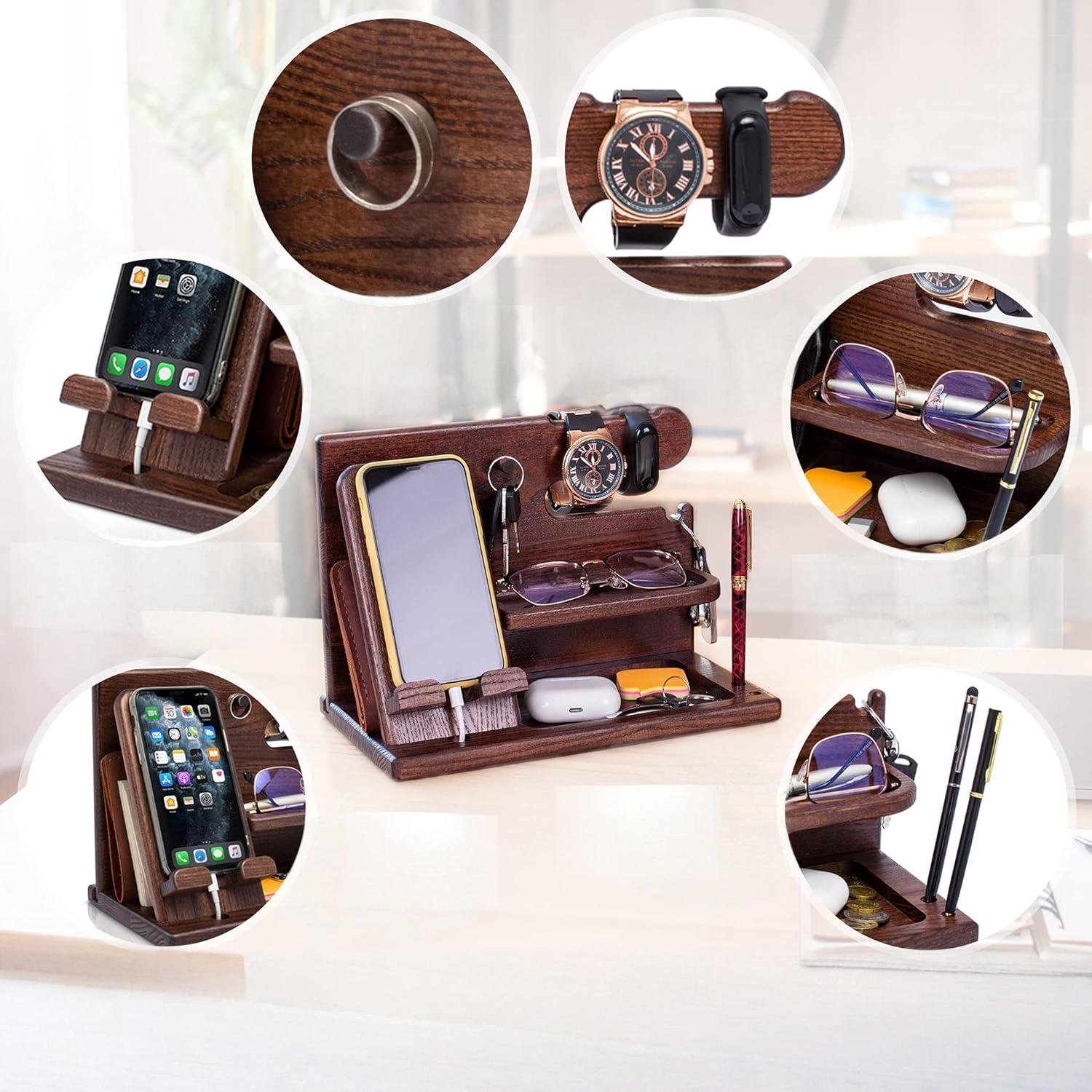 Stylish wooden organizer for your workspace