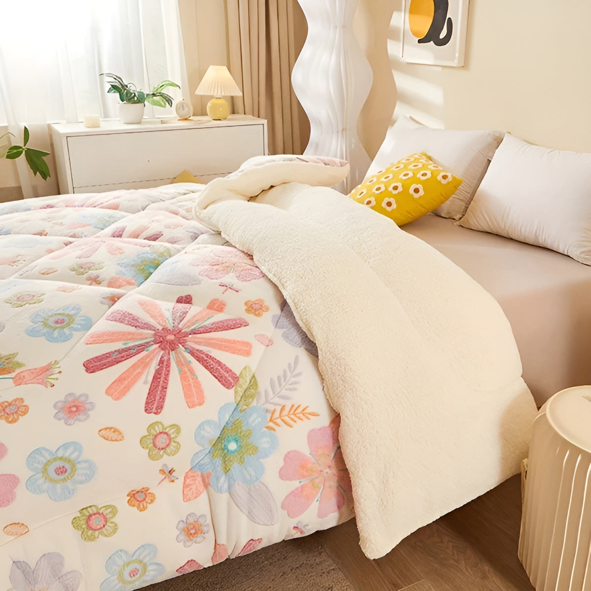 Sleeping Comfort Blanket Blütenzauber | Soft & Easy Care | Elegant Design