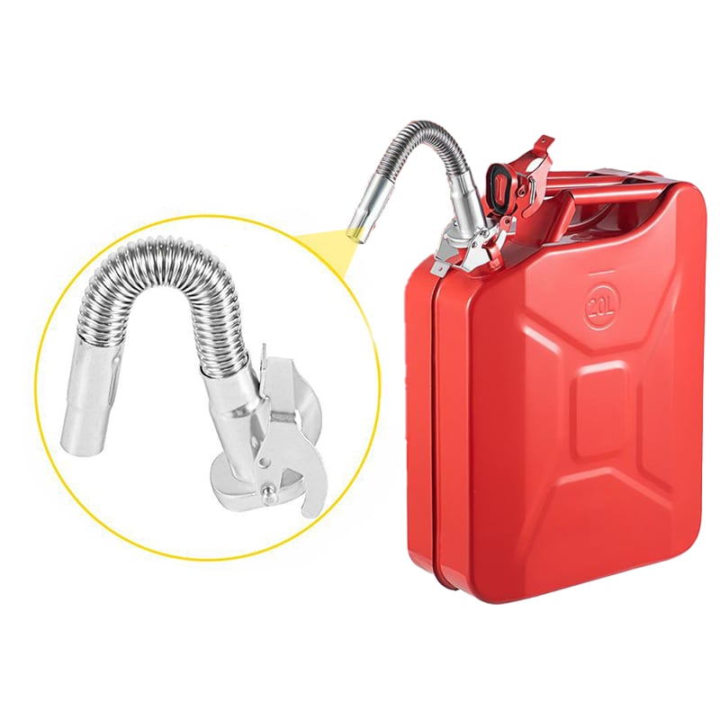 Stainless steel fuel outlet for efficient refilling