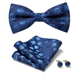 Elegant set with stylish bow ties and accessories