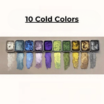 Perlmuttfarbenset mit 10 Farben und Mischpalette