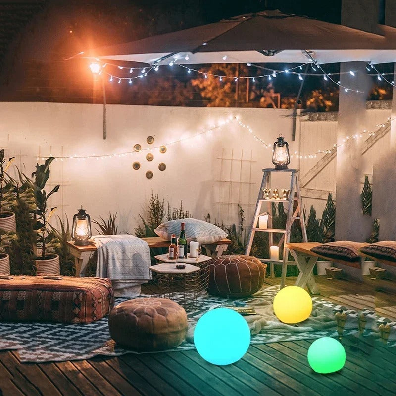 Wasserdichte Solar-Gartenballlampen – RGB LED Beleuchtung für außen