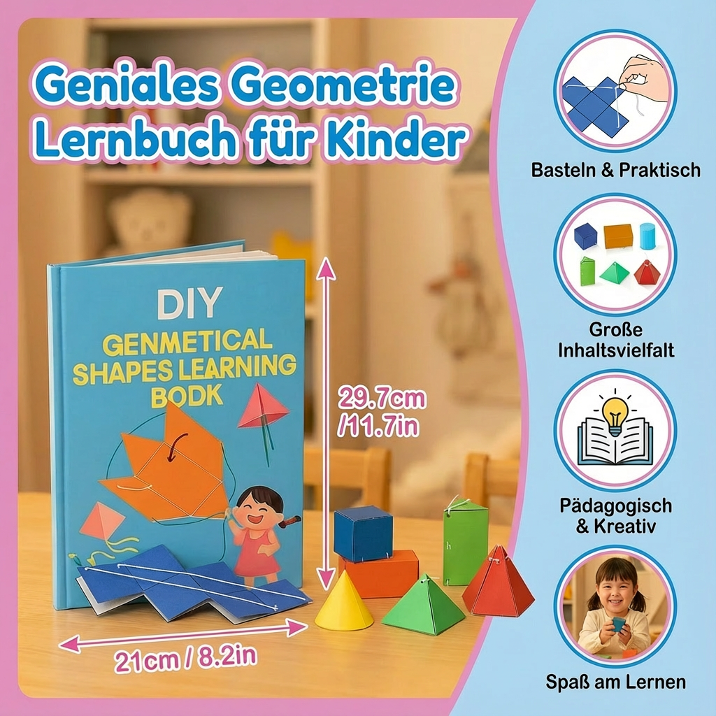 Kinder Lernbuch zur Geometrie – Spielerisches Lernen für die Jüngsten