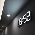 Modern 3D LED Wall Clock – Stylish Design with Dimmer Function