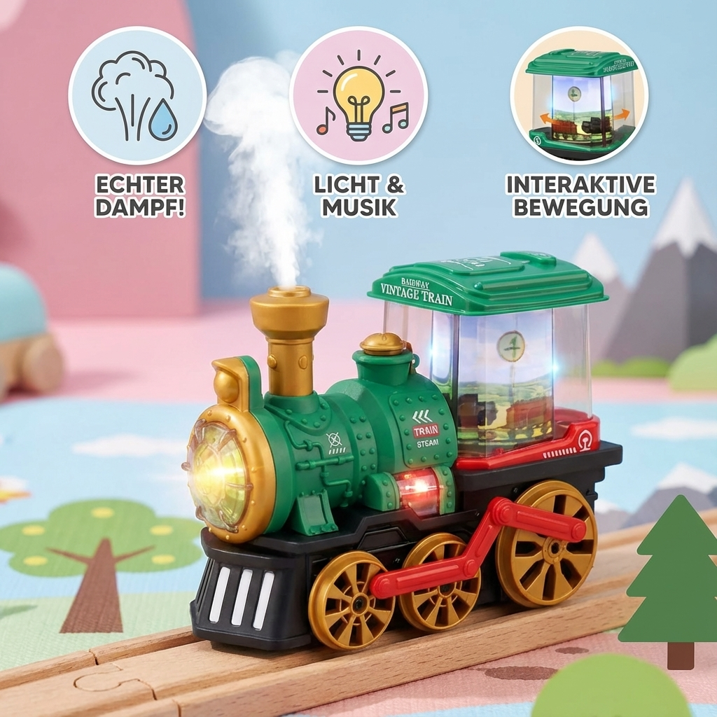 Smart Dampflokomotive für Kinder mit echtem Dampf