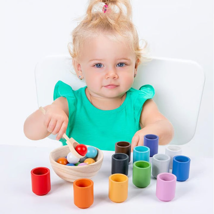 Entspannendes Holzfarbenspielset für Kinder